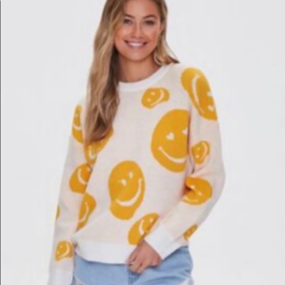 ISO - Forever 21 Happy face emoji sweater